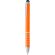 Bolígrafo metálico de aluminio puntero táctil tinta azul Naranja