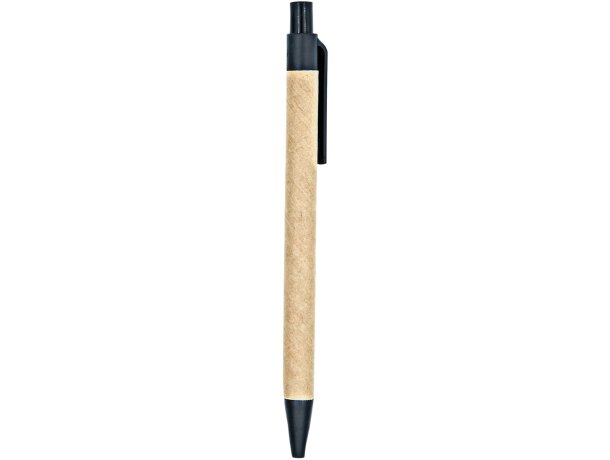 Mini libreta con espiral y tapa rígida cartón reciclado Negro detalle 5