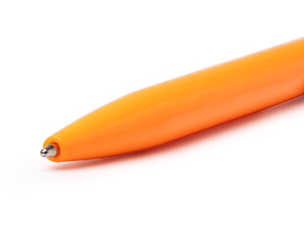 Bolígrafo Diken con bambú y ABS reciclado Blanco detalle 1