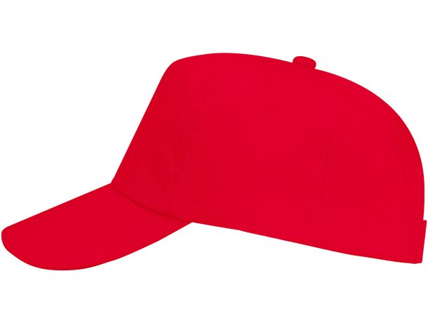 Gorras béisbol con cierre ajustable velcro de algodón 170 g/m2 Uranus Rojo detalle 31
