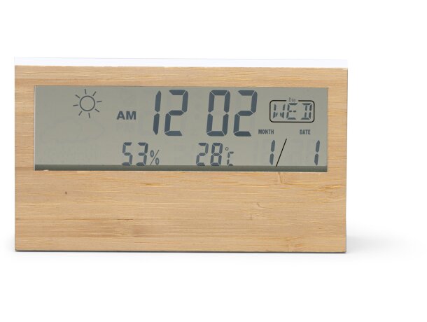 Estacion meteorologica publicitaria para regalar Cronos táctil Blanco detalle 4