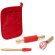 Set cocina Ginger con rodillo, varilla y espátula navideña Rojo detalle 1