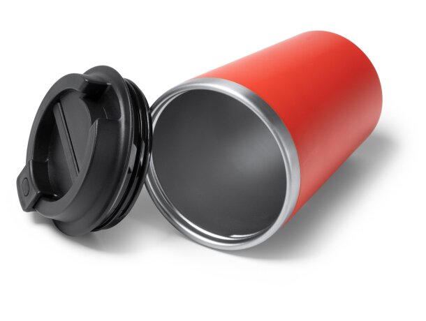 Vaso térmico Horan con doble pared y dosificador 350ml Blanco detalle 3