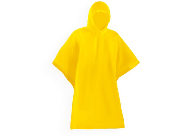 Poncho Damper PVC termosellado con capucha y funda transporte Rojo detalle 6