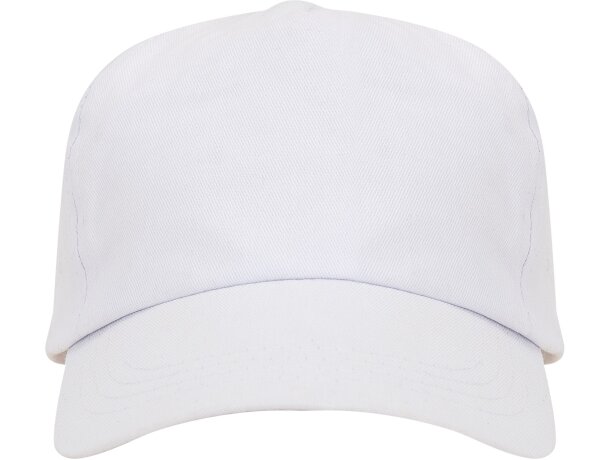 Gorras béisbol con cierre ajustable velcro de algodón 170 g/m2 Uranus Blanco detalle 5
