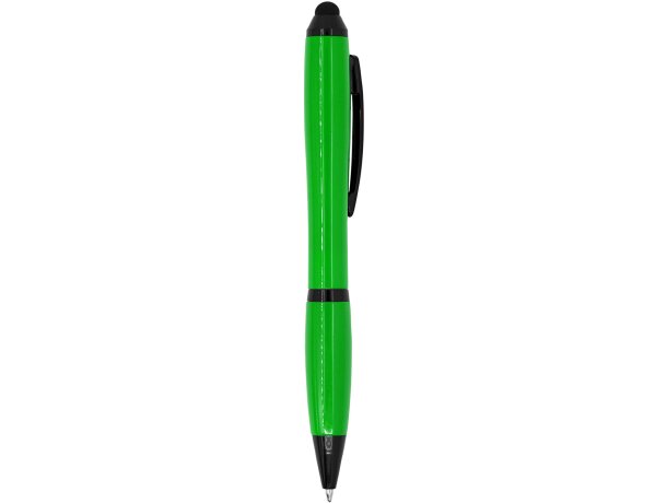 Bolígrafos con puntero táctil giratorio de plástico tinta azul Taiga Verde helecho detalle 9