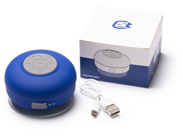 Altavoz con ventosa para ducha Calvin Blanco detalle 4