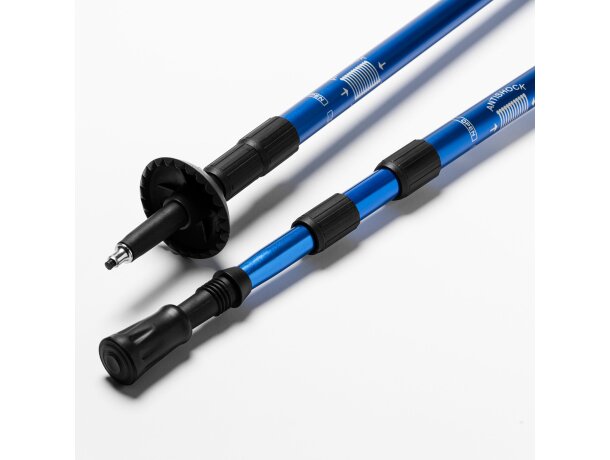 Set bastones trekking Vulcan aluminio con sistema amortiguación Negro detalle 2