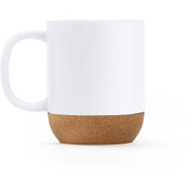 Taza cerámica económica con base corcho Rosella