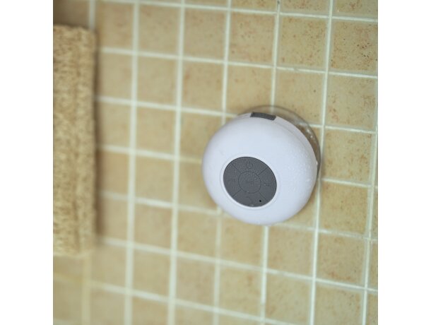 Altavoz con ventosa para ducha Calvin Blanco detalle 1