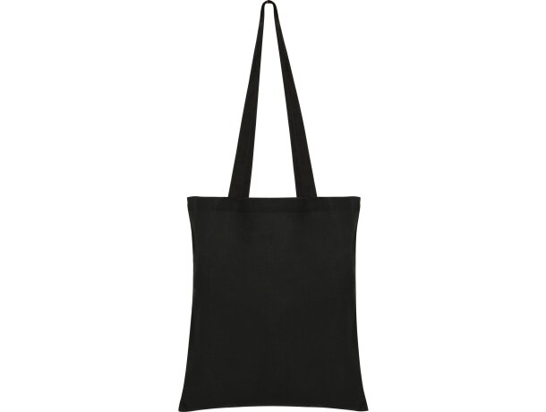 Bolsa de algodón con logo de variados colores 140 g/m2 Mountain Negro detalle 10