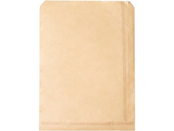 Bolsa papel kraft Uroa natural con solapa adhesiva sostenible Crudo detalle 3