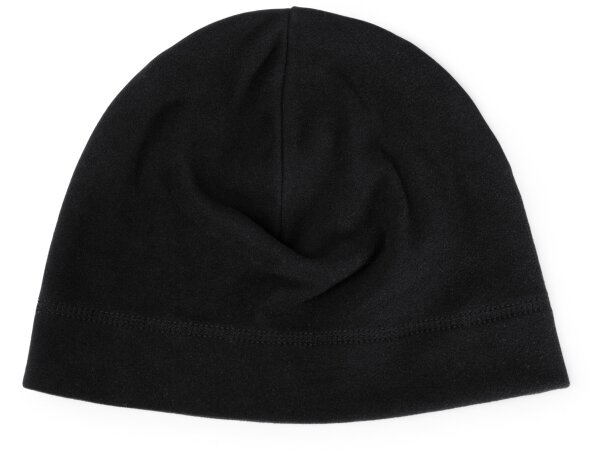 Gorro Carson negro en RPET reciclado con ajuste elástico Negro detalle 3