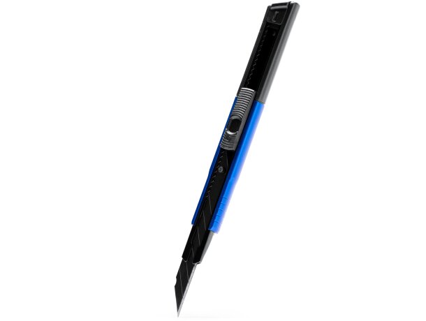 Cutter Razer de aluminio reciclado con cuchilla de acero Negro detalle 1