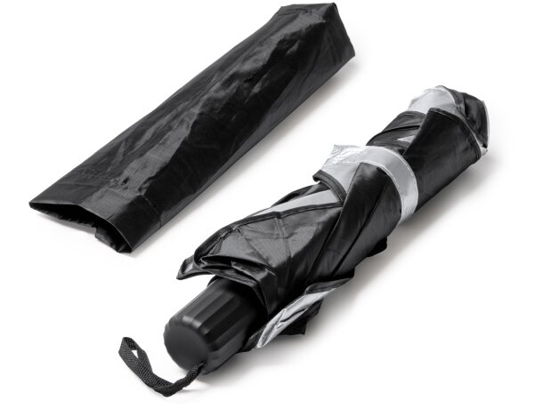 Parasol de coche diseño de paraguas poliéster Nolax Negro detalle 3
