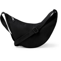 Bolso bandolera Elena de nylon reciclado negro