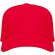 Gorras béisbol con cierre ajustable velcro de algodón 170 g/m2 Uranus Rojo