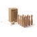 Juego de bolos de madera ecológico Crudo detalle 2
