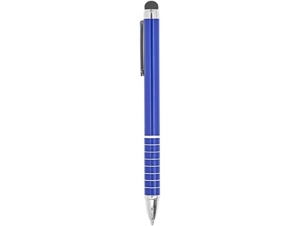 Bolígrafo metálico de aluminio puntero táctil tinta azul Royal detalle 11
