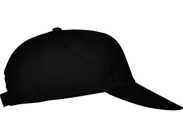 Gorra básica con logo a personalizar Negro detalle 11