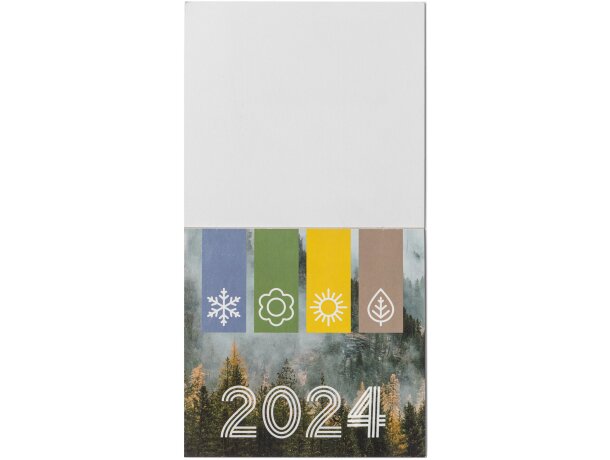 Imán calendario Glen blanco con hojas removibles Blanco detalle 5