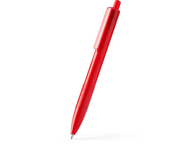 Bolígrafo Kimbal de abs reciclado con pulsador y clip integrado Blanco detalle 3