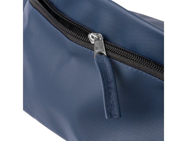 Riñonera Zumel de RPET reciclado y PU Leather con cinta ajustable Negro detalle 1