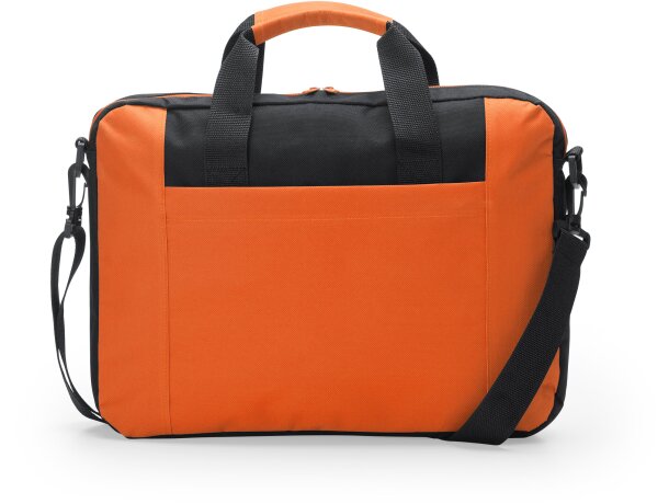 Maletines para profesores Lora portadocumentos acolchado con bandolera Naranja detalle 9
