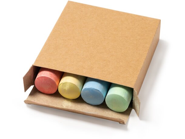 Caja de 4 tizas gruesas de colores Crudo detalle 3