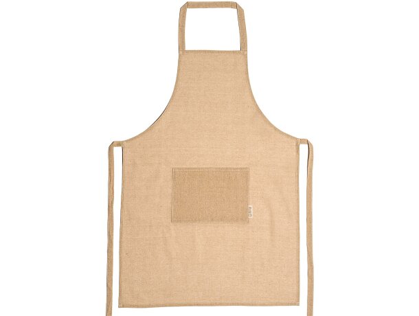 Delantal bolsillo frontal 100% algodón Arola Crudo detalle 8