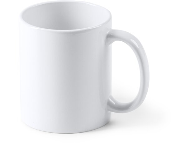Taza cerámica Lima 350ml personalizable por sublimación Blanco detalle 4
