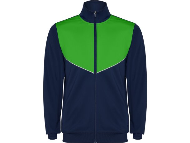 Chándal Evans Roly con cuello alto y laterales a contraste Marino/verde helecho detalle 53