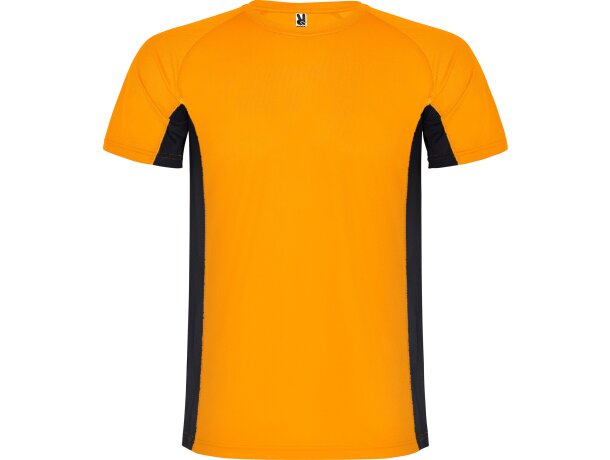 Camiseta SHANGHAI Roly naranja fluor/negro