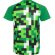 Camiseta técnica Ventor Roly poliéster interlock manga raglán Verde helecho detalle 14