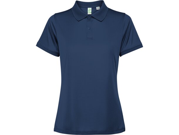 Polo Tormo Woman Roly de poliéster reciclado certificado GRS Marino detalle 29