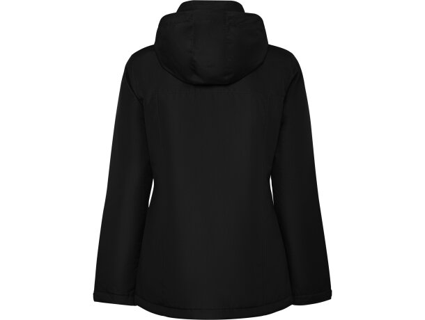 Parka mujer America Woman Roly con capucha extraíble reciclada Negro detalle 8
