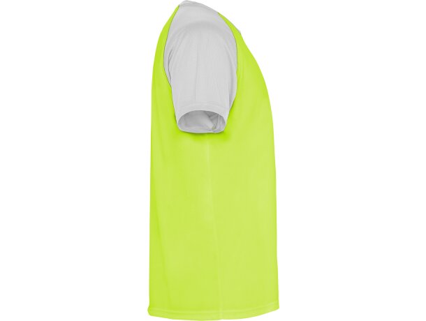 Camiseta INDIANAPOLIS Roly verde fluor/blanco