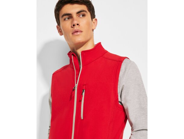 CHALECO Roly NEVADA SOFTSHELL rojo