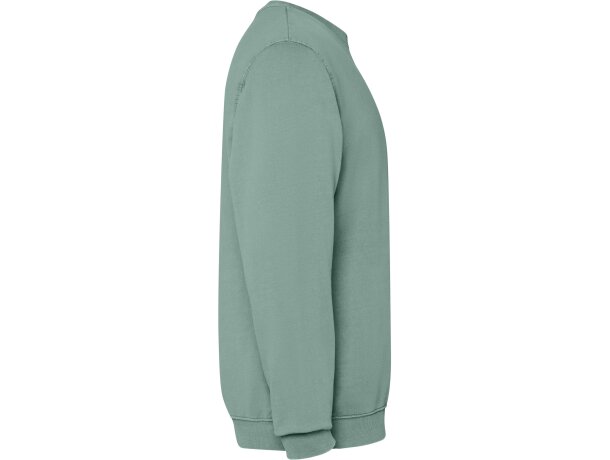 Sudadera Roly Jaya algodón 250 g/m² efecto lavado unisex Verde pato lavado detalle 28