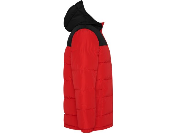 Parka acolchada Tallin Roly repelente al agua con capucha Rojo/negro detalle 31