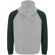 Sudadera BADET Roly gris vigore/verde botella