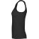 Camiseta sin mangas Dribe Roly en punto canalé stretch Negro detalle 11