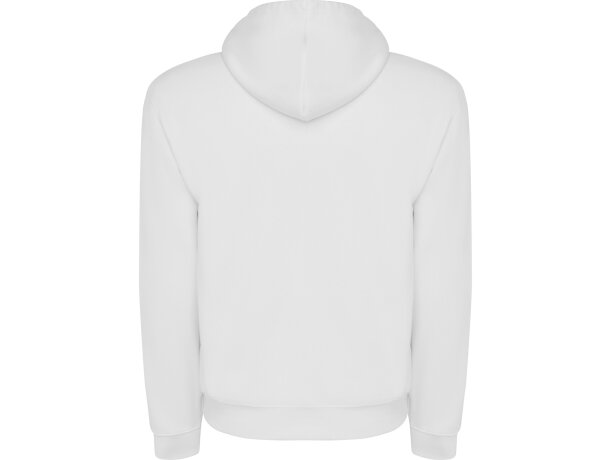 Sudadera con CAPUCHA Roly y dos bolsillos grandes blanco