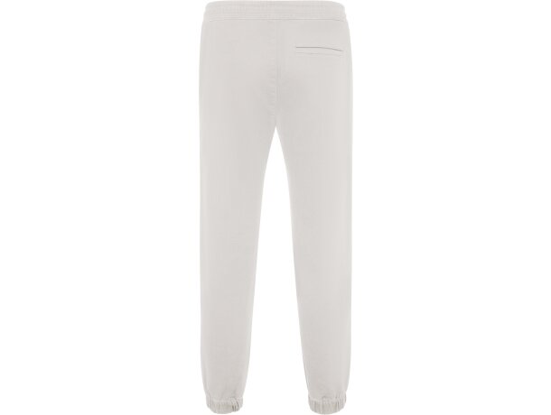 Pantalón jogger Flexar Roly con tejido stretch y puños ajustables Blanco vintage detalle 14
