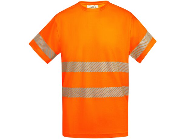 Camiseta TAURI Roly de alta visibilidad naranja fluor