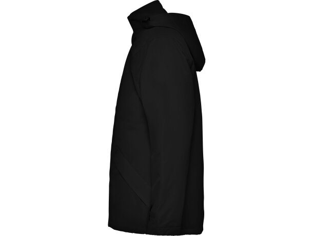 Parka Europa acolchada impermeable Negro detalle 8