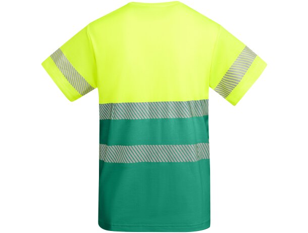 Camiseta TAURI Roly de alta visibilidad verde jardín/amarillo flúor