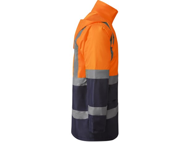 Parka MERAK Roly de alta visibilidad marino/naranja fluor