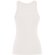 Camiseta sin mangas Dribe Roly en punto canalé stretch Blanco vintage detalle 18