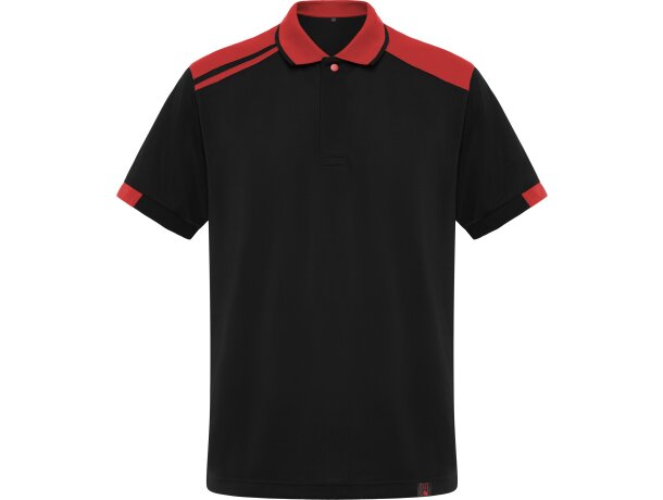 Polo SAMURAI Roly negro/rojo